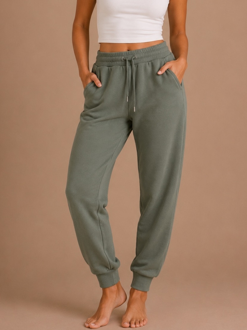 CALIA Olive Green Jogger Sweatpants Women's Small Athletic Lounge Pants